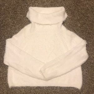 Urban Outfitters Women’s White Fuzzy Sweater